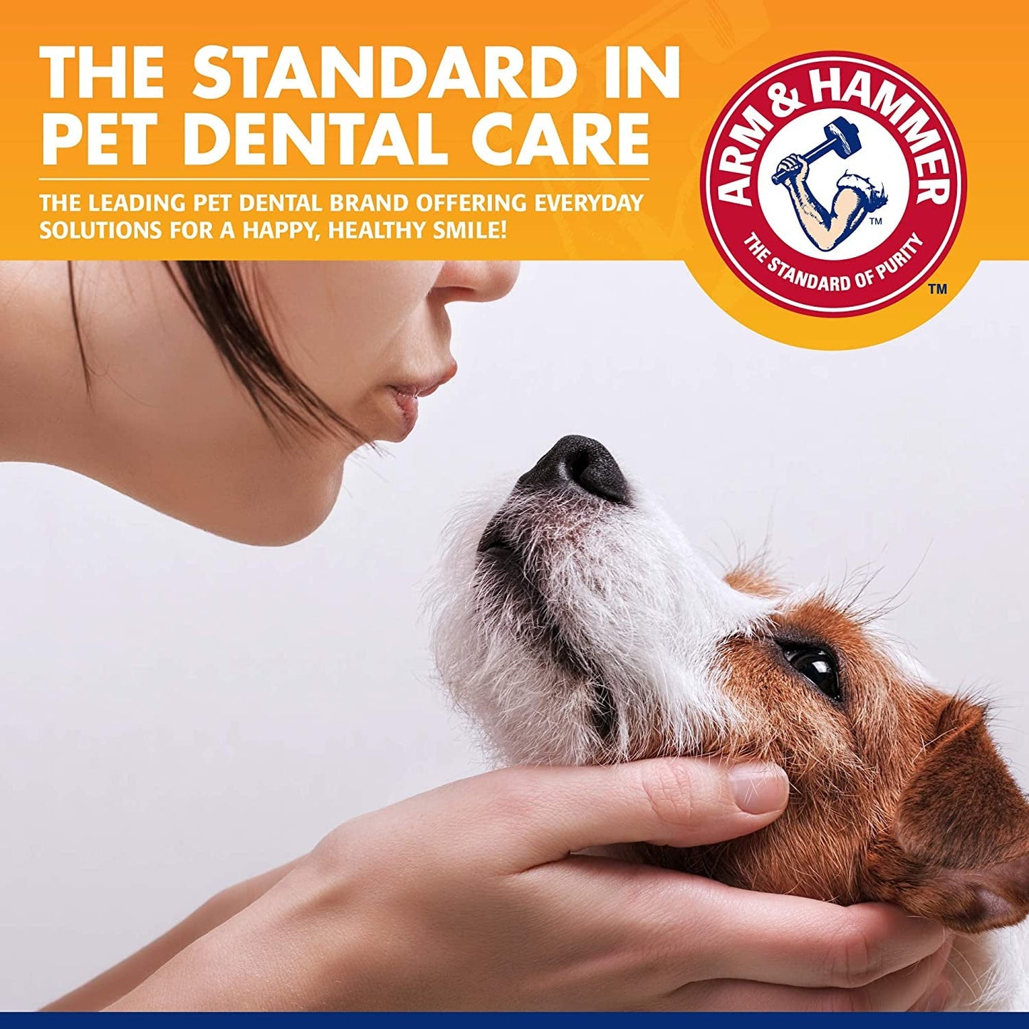 Arm and Hammer dog dental care kit promoting healthy teeth and gums for pets