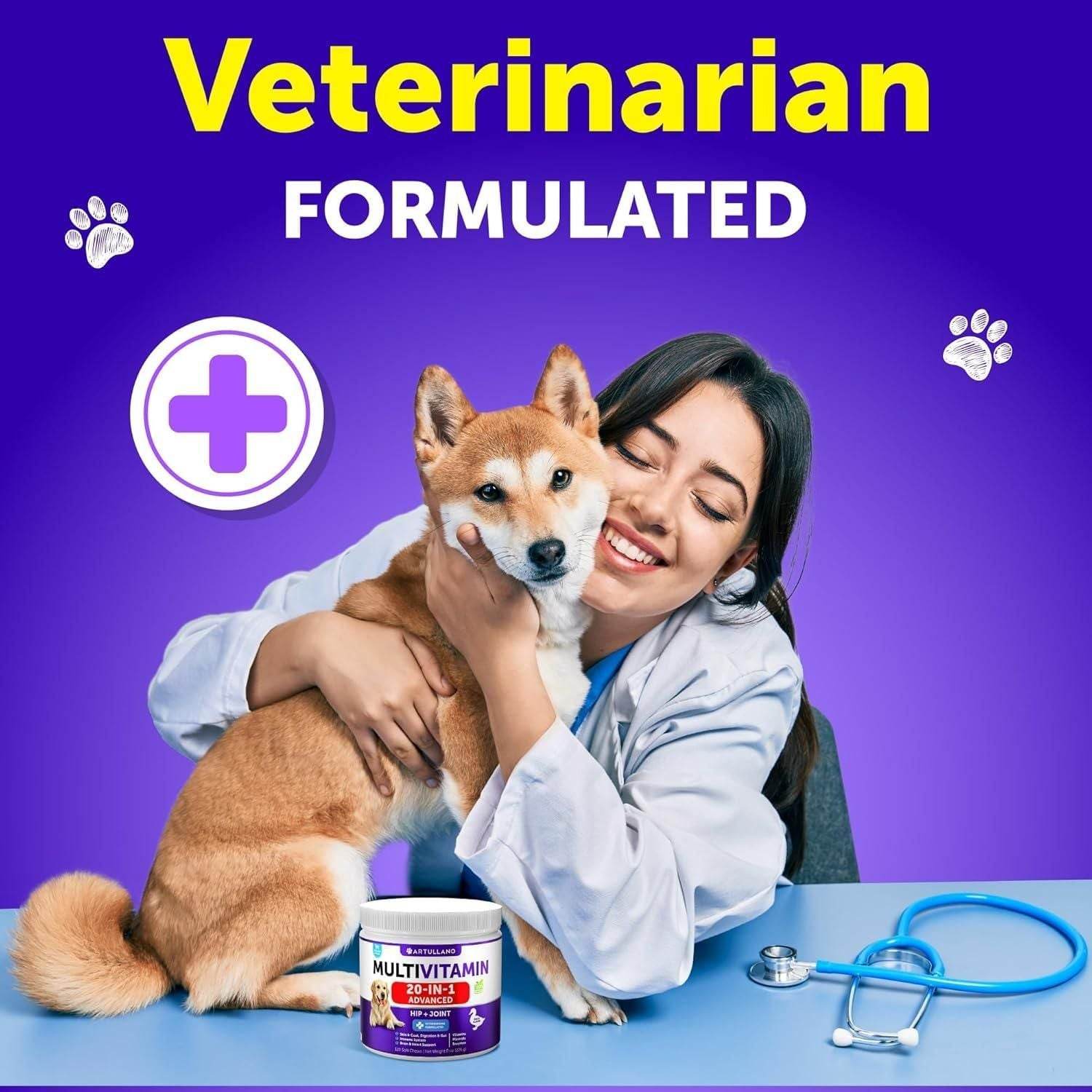 Purrfect Pet Kingdom Natural Dog Vitamins for Immune System 20-in-1 Purrfect Pet Kingdom
