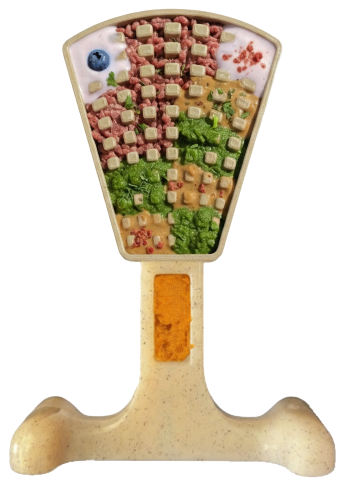 Waffle Tower Nylon Chew & Enrichment Toy | 2-in-1 for Aggressive