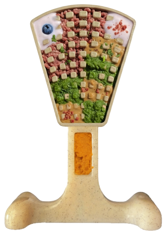 Waffle Tower Nylon Chew & Enrichment Toy | 2-in-1 for Aggressive