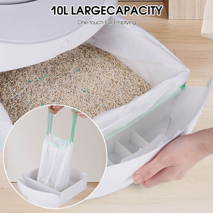 Purrfect Pet Kingdom Automatic Cat Litter Box with Efficient Cleaning Purrfect Pet Kingdom