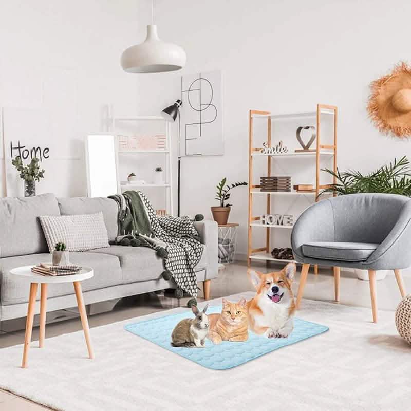 Automatic Cooling Dog Mat Washable Pet Sleeping Blanket Mat