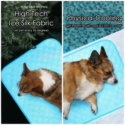 Automatic Cooling Dog Mat Washable Pet Sleeping Blanket Mat