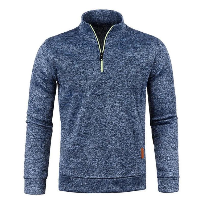 Men's Half Zipper Turtleneck Sweatshirt: Cozy and Stylish for Fall