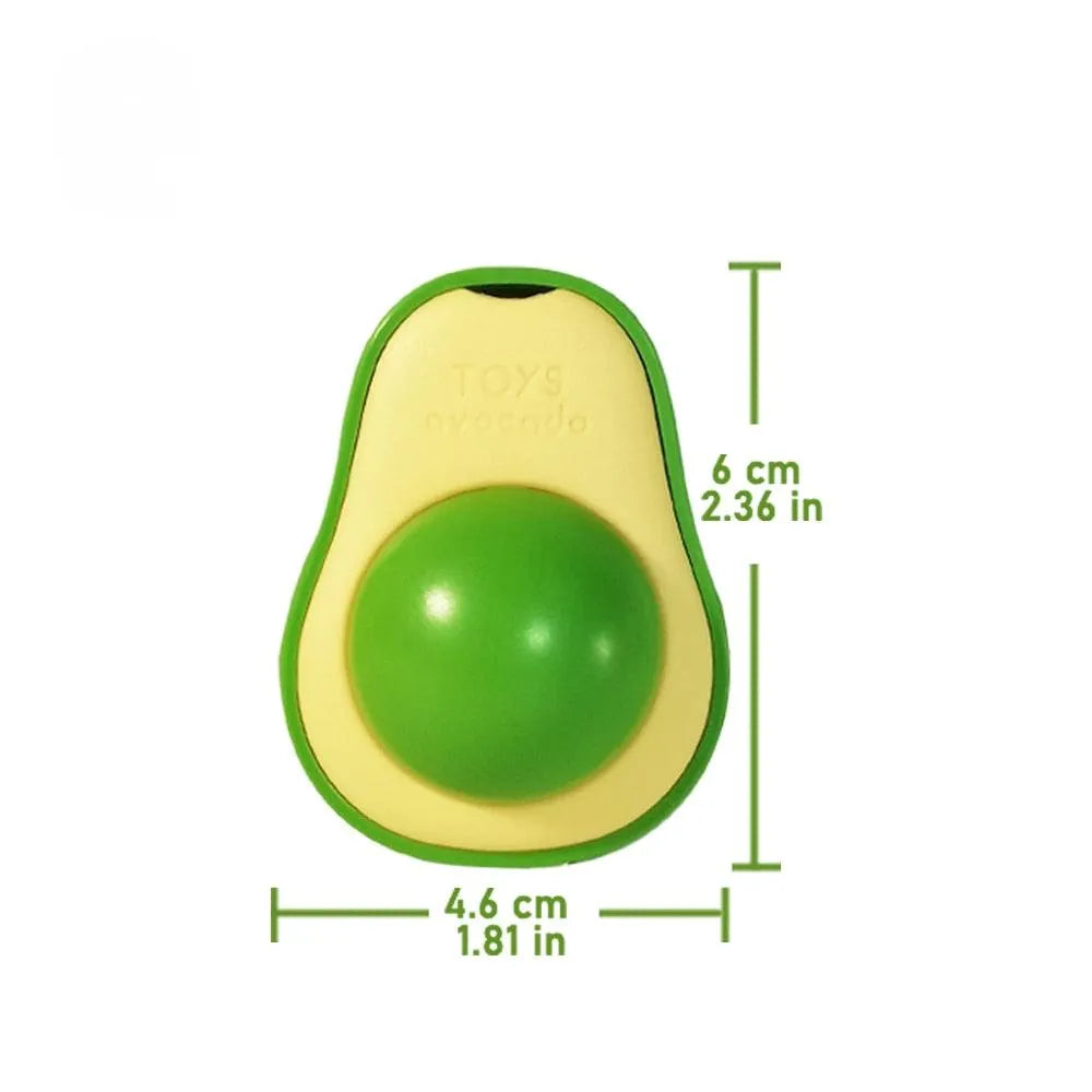 Stevvex Avocado Wall Ball Cat Toys in vibrant green, 15.99, healthy catnip treats for kittens, promoting teeth cleaning an...