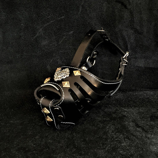 ''Aztec'' Basket Muzzle Black Bestia