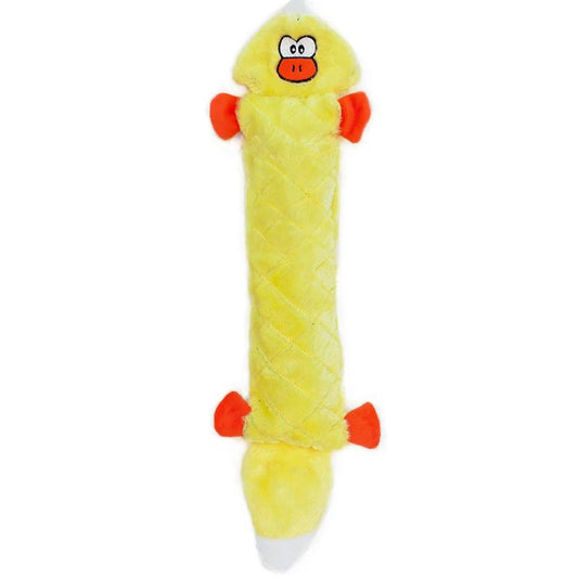 Jigglerz Duck Plush Dog Toy