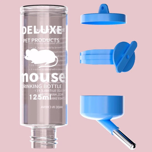 1Pcs Pet Water Bottle Automatic Water Feeder Hanging Pet Dog Drinking Bowl Plastic Water Dispenser Pet Supplies 80ML/125ML