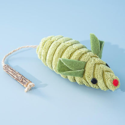 Potaroma Cat Toys  Squeak Mice Interactive Catnip Silvervine