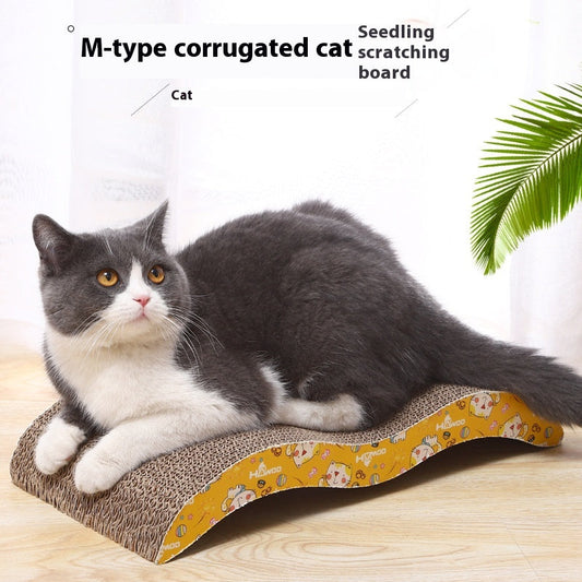 Purrfect Pet Kingdom Cat Scratch Board Leather Taobao Integrated Corrugated Paper (Cat Scratch Board, M Type) - Premium Cat Scratching
