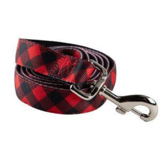 Red Buffalo Plaid Dog Leash