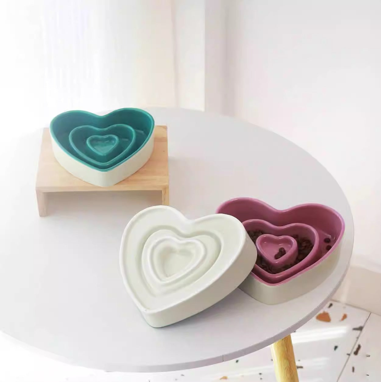 Ceramic Slow Food Bowl For Small And Medium Dogs Slow