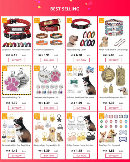 LED Waterproof Dog Collar for Night Safety and Visibility