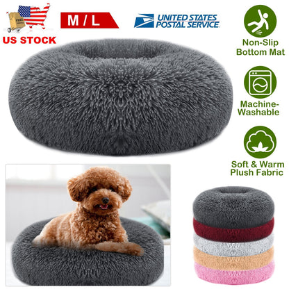 Pet Dog Bed Soft Warm Fleece Puppy Cat Bed Dog Cozy Nest