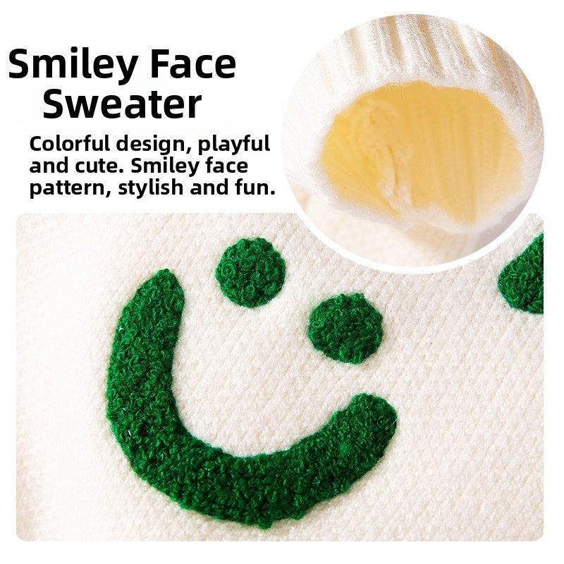 Small Dog Sweaters Knitted Pet Warm Colorful Letter