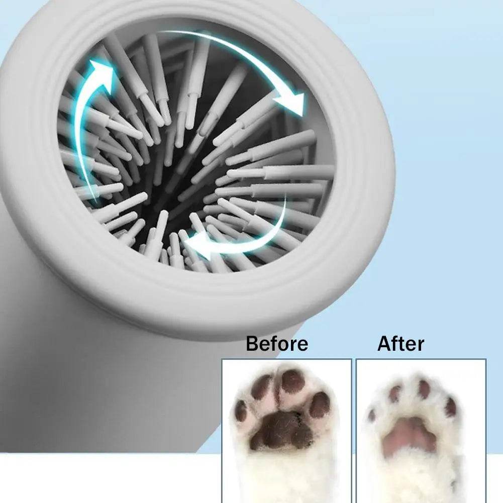 Portable Dog Paw Washer Automatic Pet Paw Cleaner Electric Paw Massager USB Rechargeable Designed for Small to Medium Dogs Cats - Purrfect Pet Kingdom