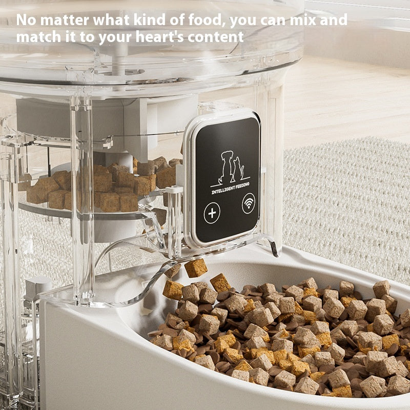 4L Smart WiFi Automatic Pet Feeder with Stainless Steel Bowl