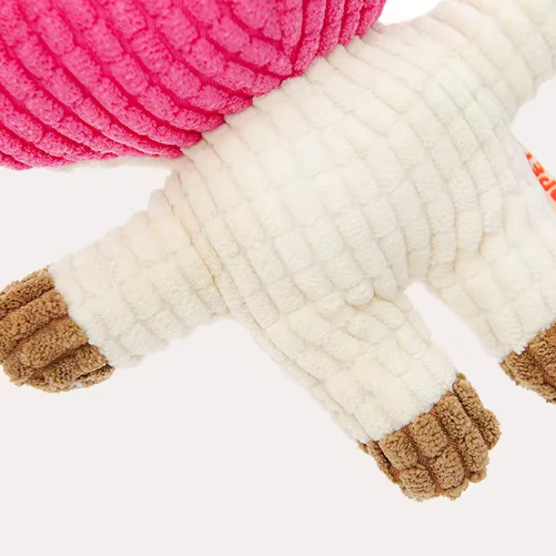 Milou & Lumi Pet Plush Squeaky Toy - Cow