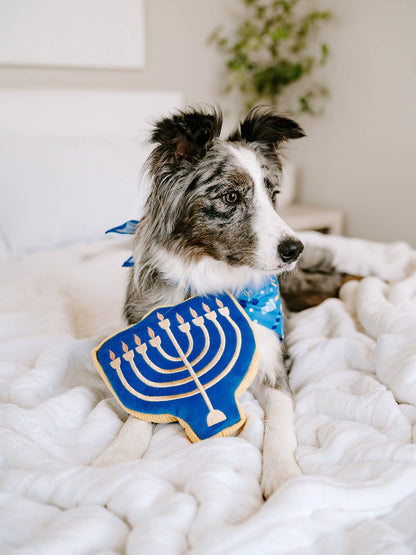 Hanukkah Squeakie Menorah Holiday Dog Toy