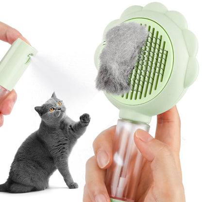 Spray Cat Brushes For Indoor Cats With Release Button Cat