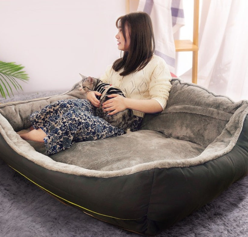 Orthopedic Dog Sofa Bed - Washable Memory Foam Pet Couch