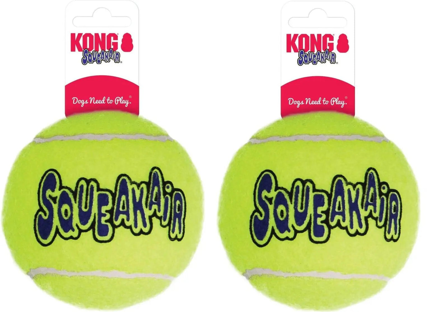 KONG® Squeakair Tennis Ball XL 2Pk Squeaky Fetch