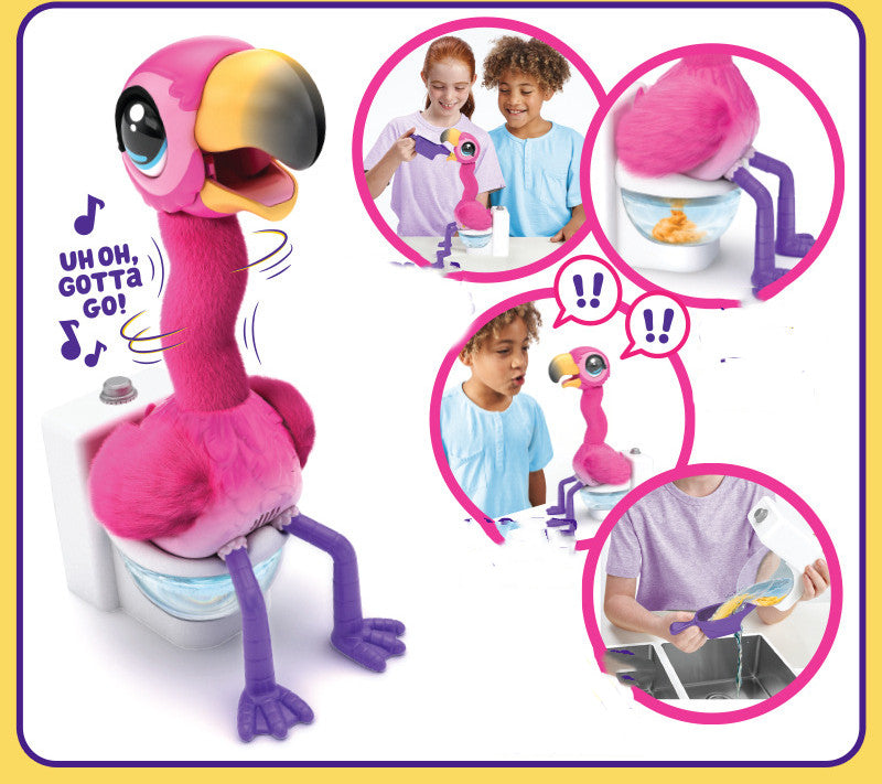 Electronic Singing Flamingo Pet Toy - Movable Interactive Voice Pet for Children Ages 4-14