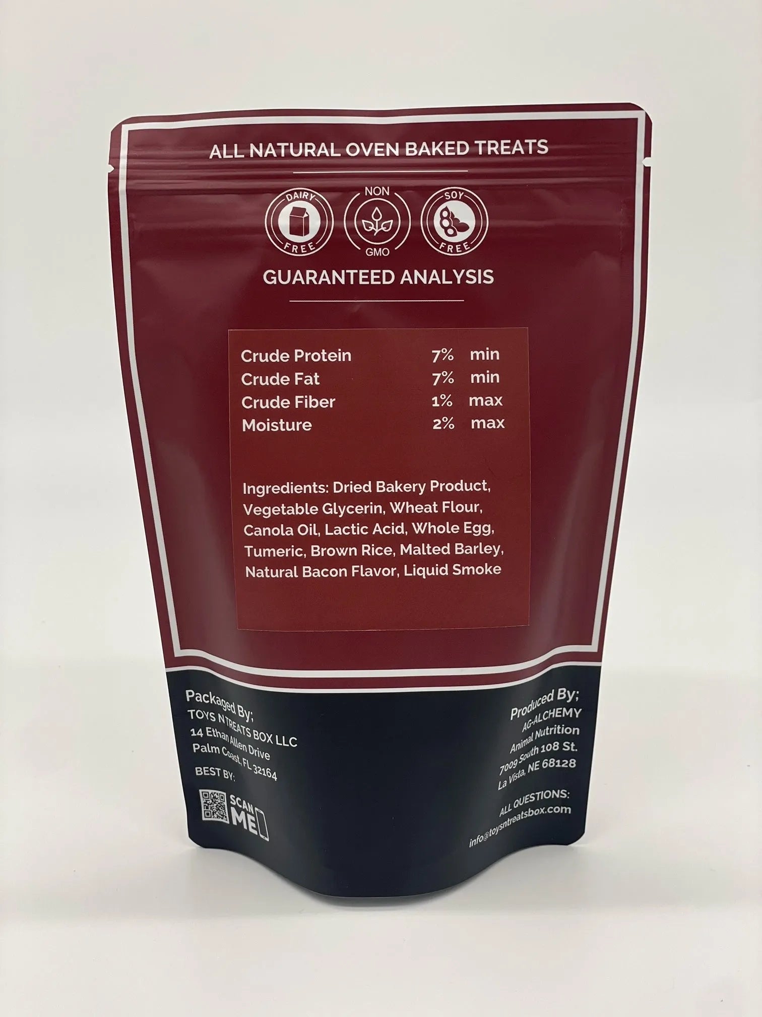 Bacon & Egg Probiotic Soft Dog Treats by Toys N Treats Box, budget-friendly, chewy, new arrival, priced at $11.99.