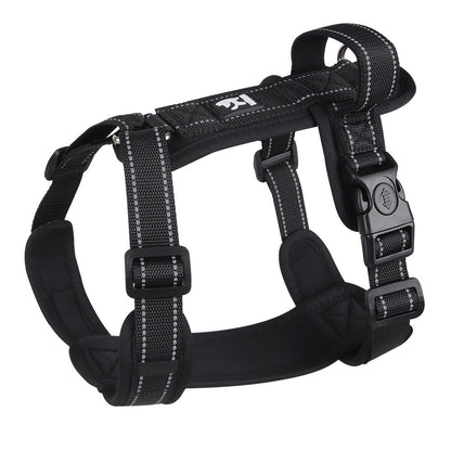 Dog Hand Holding Rope Chest Strap Reflective Vest