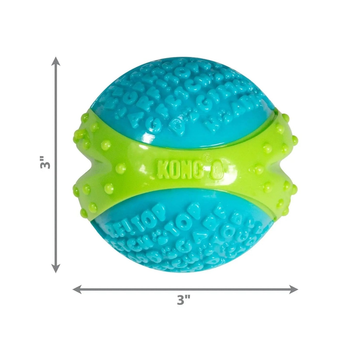 KONG CoreStrength Large Dental Ball Chew Toy For Teeth Cleaning
