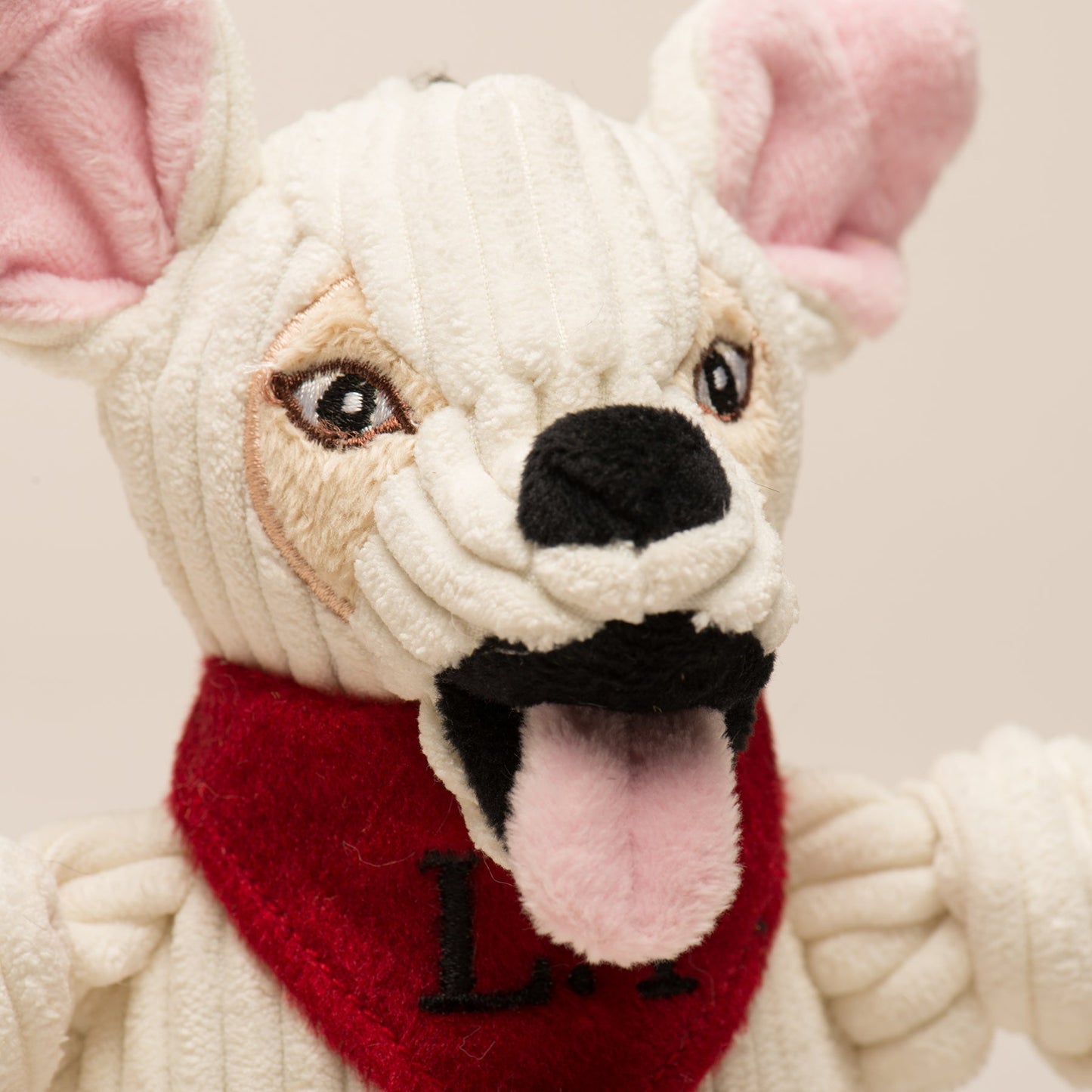 Dog Toy HuggleCause Living Free Animal Sanctuary Little Tyke - close up product image for dog toy