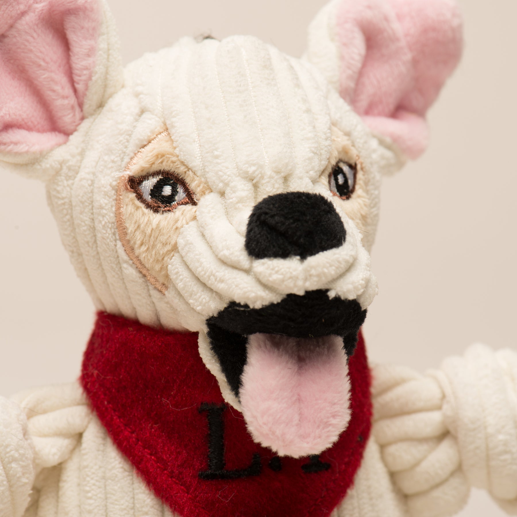 Dog Toy HuggleCause Living Free Animal Sanctuary Little Tyke - close up product image for dog toy