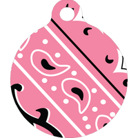 Bandana Pink HD Dog ID Tag