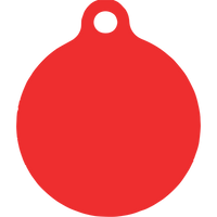 Bandana Red HD Dog ID Tag