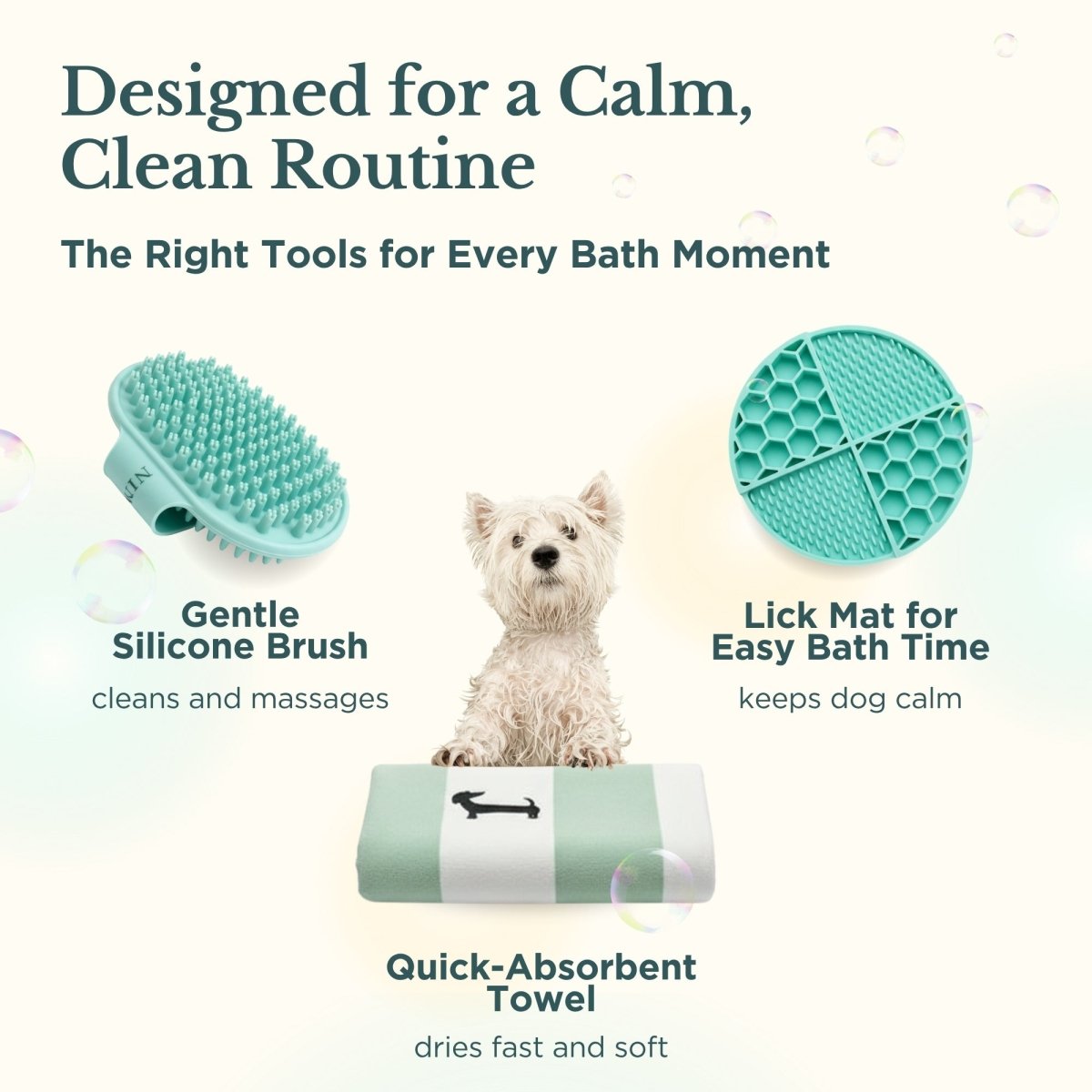 Bath Kit for Dogs ? Grooming Set
