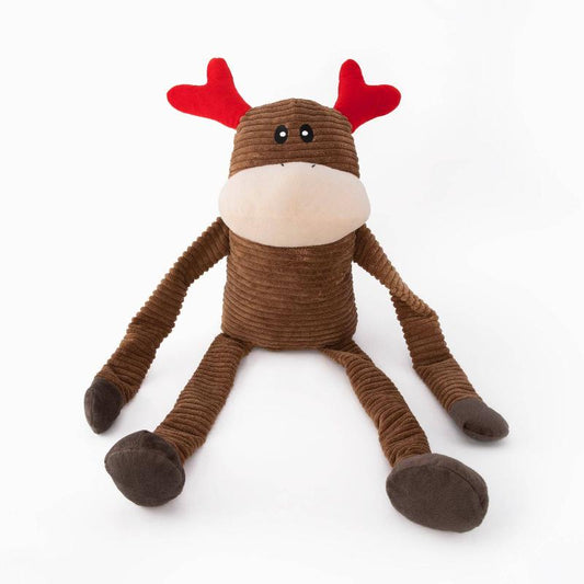 Holiday Crinkle Reindeer Plush Dog Toy - Extra Large