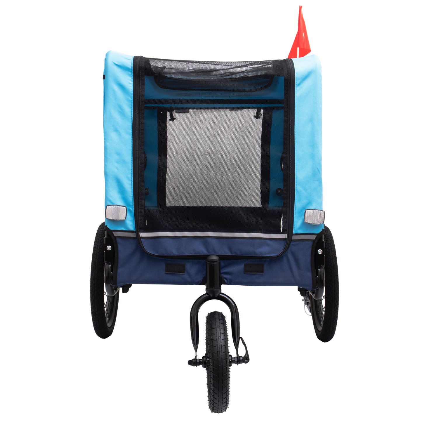 Heavy Duty Pet Stroller - Foldable Utility Bicycle Trailer