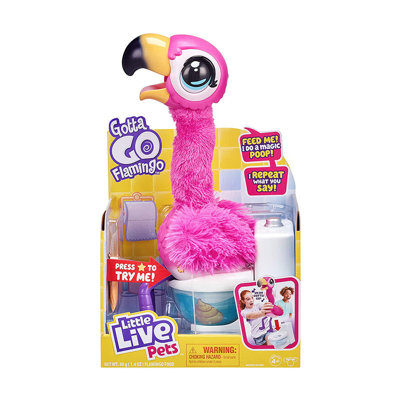 Electronic Singing Flamingo Pet Toy - Movable Interactive Voice Pet for Children Ages 4-14