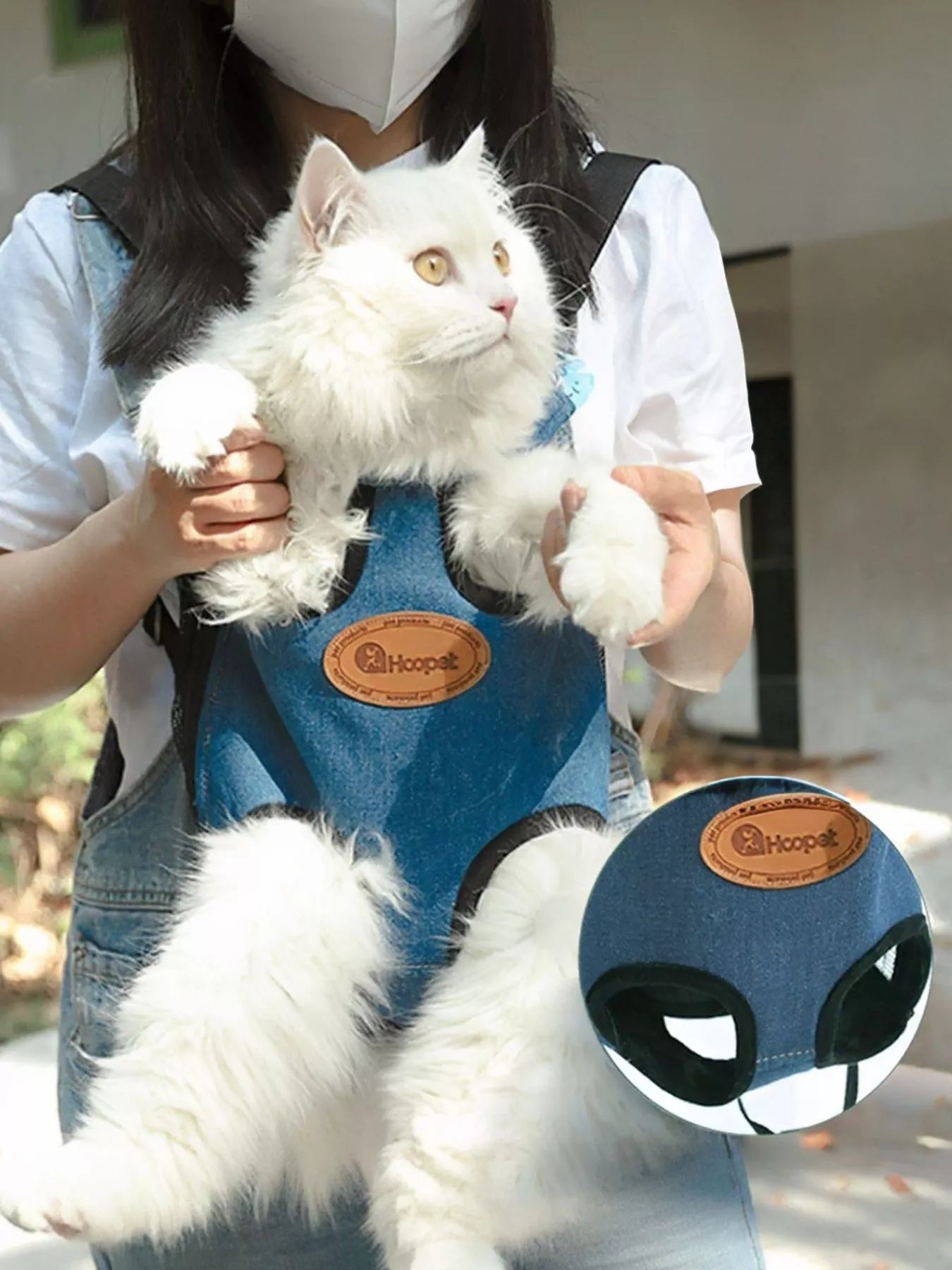 Pet Carrier Backpack - Adjustable Straps for Dogs & Cats