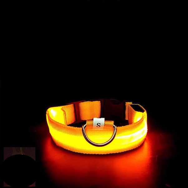 Milou & Lumi LED Glowing Pet Collar - Yellow