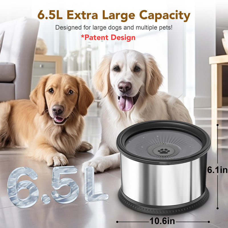 Stainless Steel Large Capacity Pet Non-slip Splash-proof