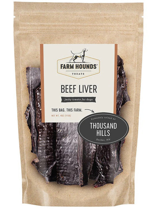 Farm Hounds Beef Liver (4oz) - dehydrated dog treats - The Family Pet