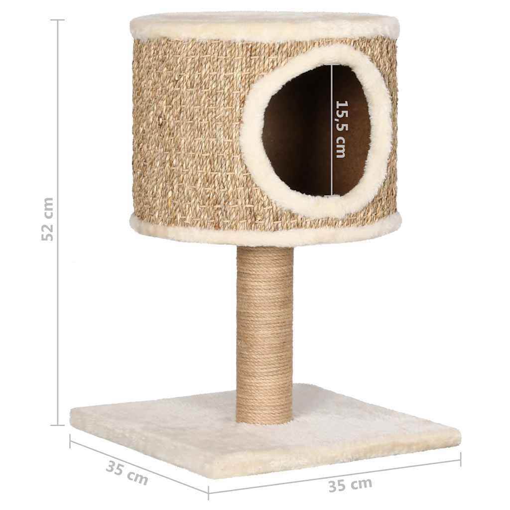 Purrfect Pet Kingdom Beige Cat Condo Furniture Tower Purrfect Pet Kingdom