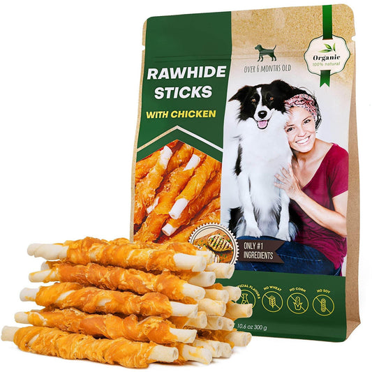 Purrfect Pet Kingdom Healthy Chicken Dog Snacks Rawhide Sticks Beloved Pets Purrfect Pet Kingdom