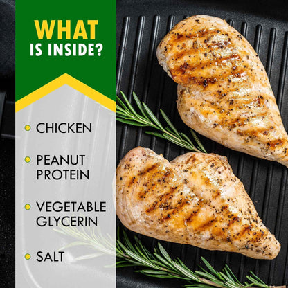 Organic chicken treats for dogs with grilled chicken breasts and rosemary on grill pan from Purrfect Pet Kingdom