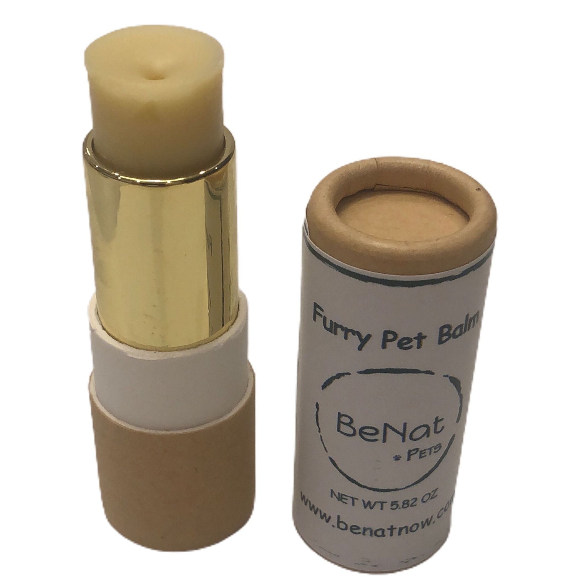 Natural pet grooming products like this Furry Pet Balm in a sleek tube for moisturizing your dog's skin
