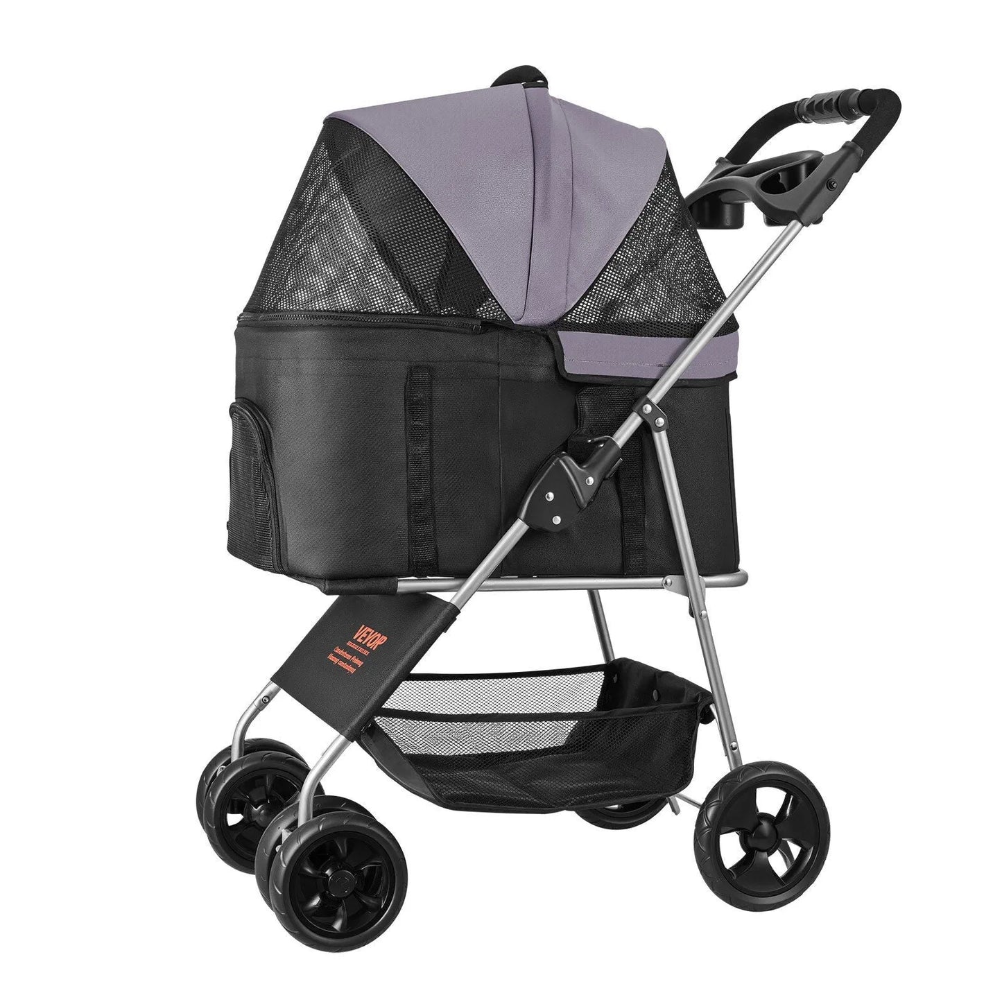 Berry Charmz - Pet Stroller -  35 lbs Weight Capacity, Foldable Dog Stroller Cart, 4 Wheels Cats Pram with Detachable Carr...
