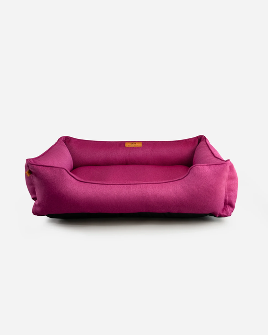 Purrfect Kingdom™ - Pink Cotton Bolster Pet Bed