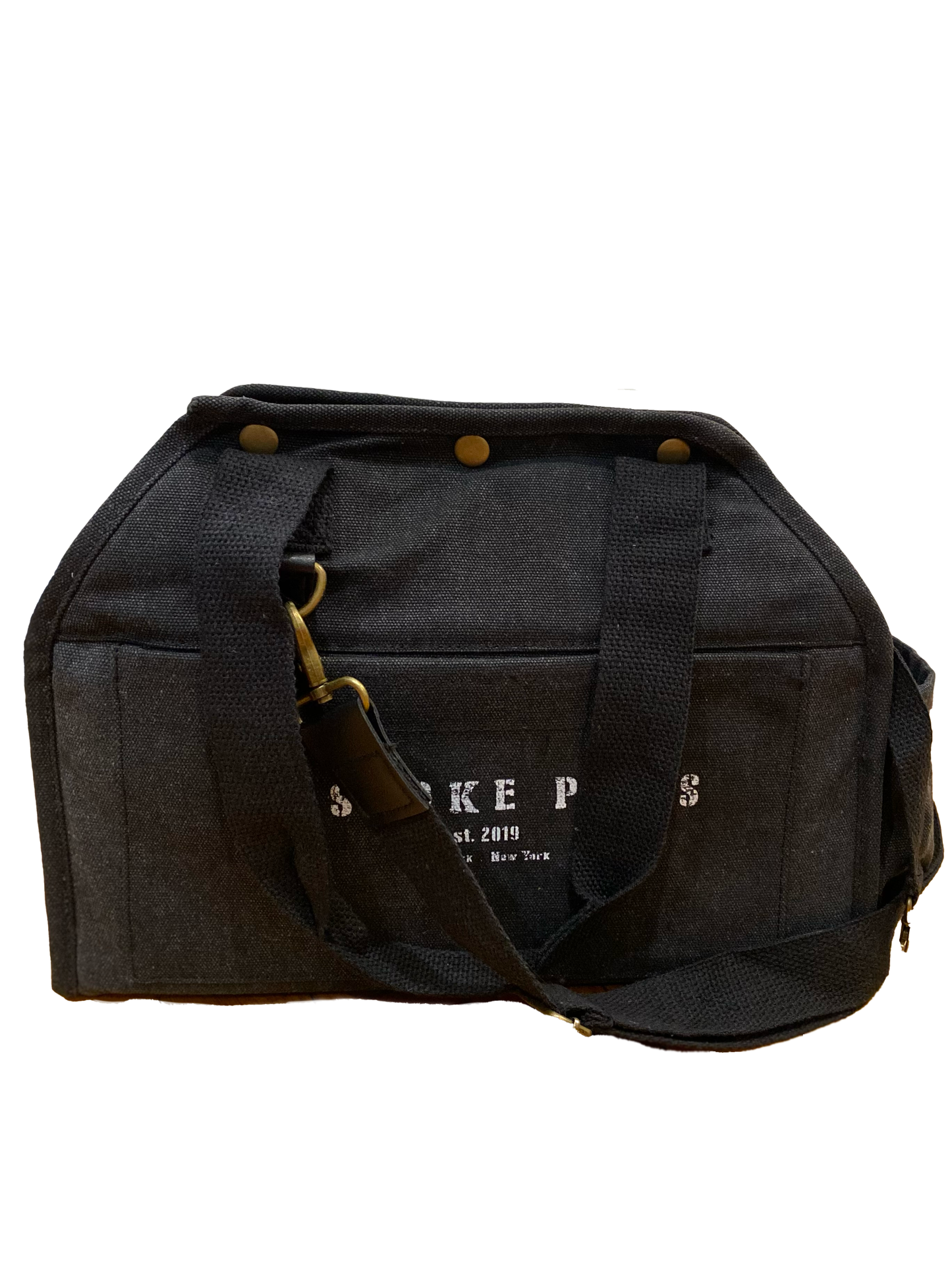 BESPOKE PAWS portable dog and cat carrier with sturdy handles for easy transport