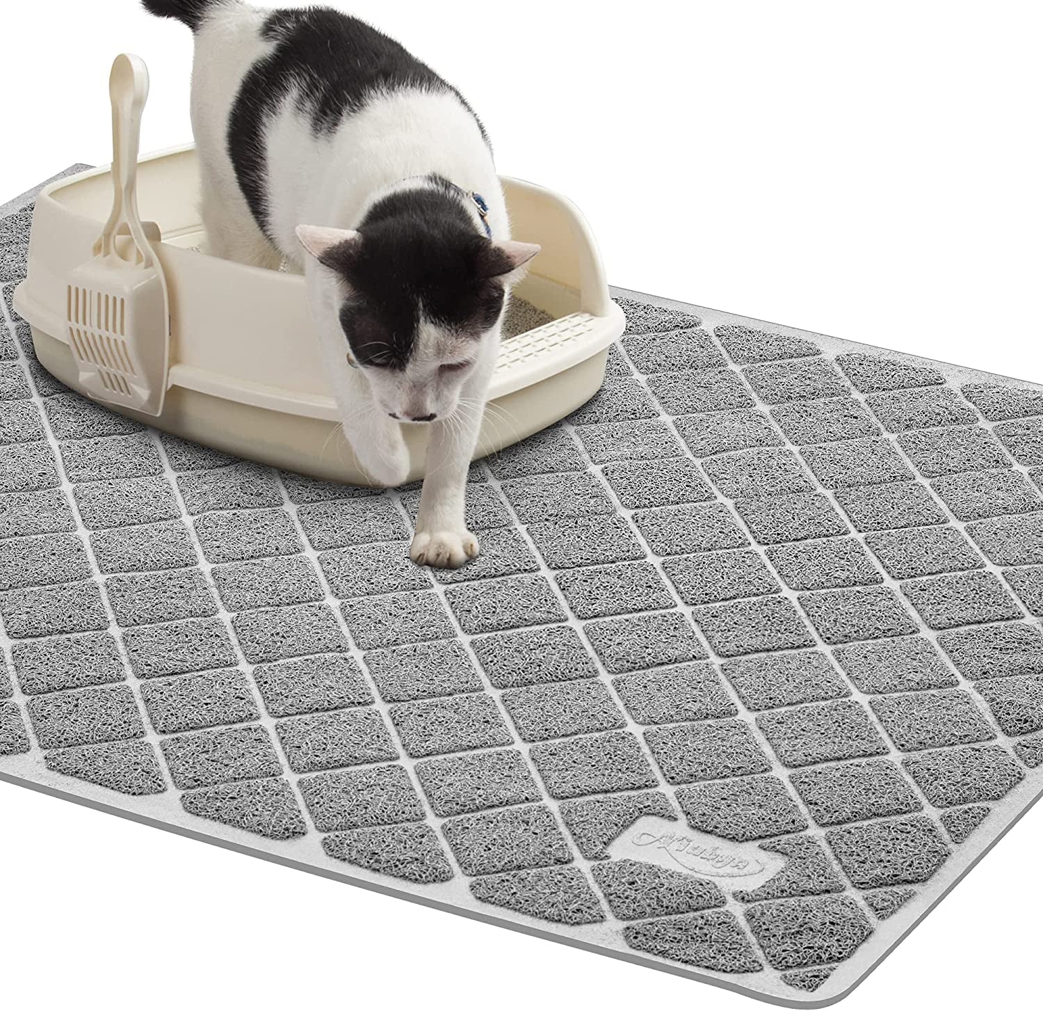Purrfect Pet Kingdom best cat litter mat for odor control with a textured surface for mess prevention